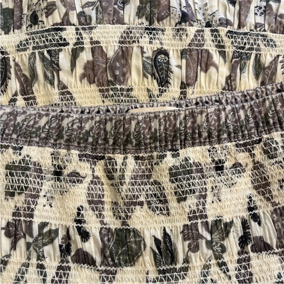 Tory Burch Skirt smocking A line S/M - Picture 4 of 5